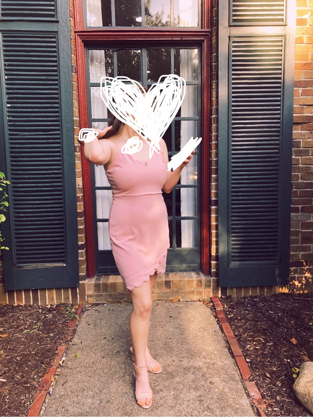 Lovely rose pink dress
